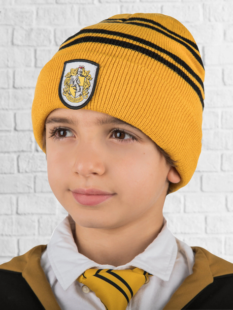 Komplet dziecięcy (czapka + rękawiczki) Distrineo Harry Potter - Kids Tactile Gloves and Hufflepuff Cap Set Żółty (4895205601185) - obraz 3