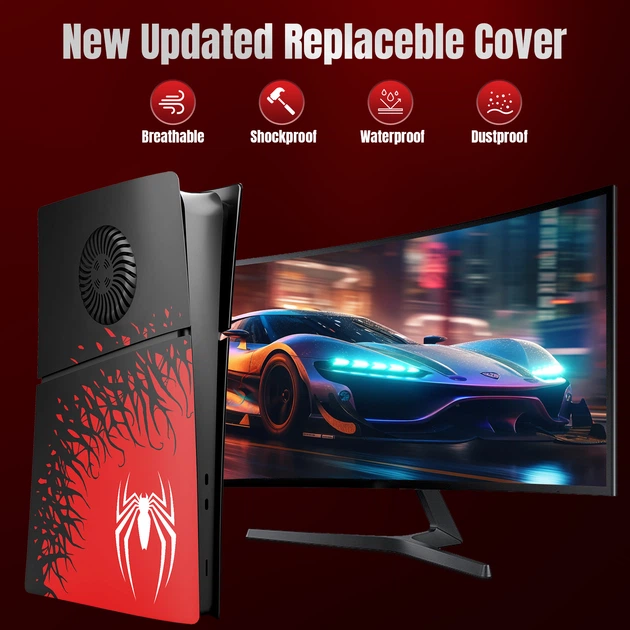 Змінні панелі для Sony PlayStation 5 SLIM (2023 року) Digital - Spider-Man - изображение 5