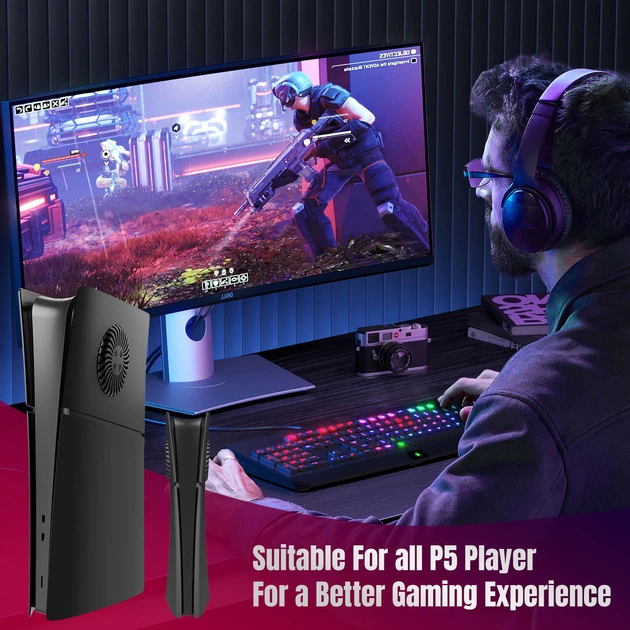 Змінні панелі для Sony PlayStation 5 SLIM (2023 року) Digital, Black - Фото 6 Змінні панелі для Sony PlayStation 5 SLIM (2023 року) Digital, Black - изображение 6