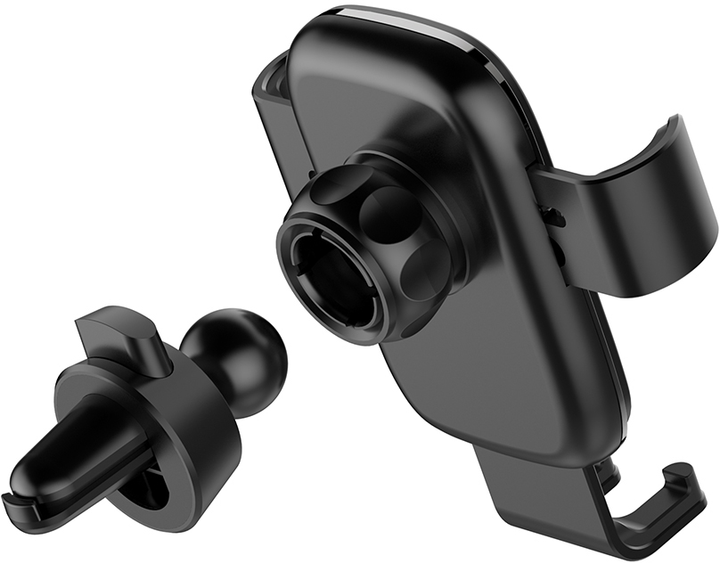 Автомобільний тримач для телефону ColorWay Metallic Gravity Holder 3 Black (CW-CHG14-BK) - зображення 10
