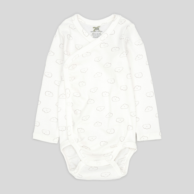 Детское боди для новорожденных H&M 0694298_022 56 см Белое ...