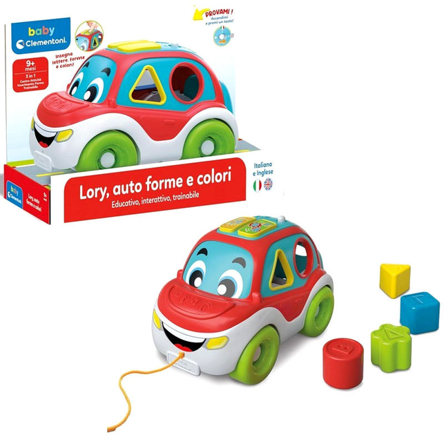 Машинка-сортер Clementoni Car Shapes and Colors 3 в 1 (8005125177745) - зображення 2