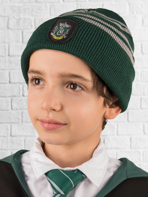 Дитячий комплект (шапка + рукавички) Distrineo Harry Potter - Kids Tactile Gloves and Slytherin Cap Set Зелений (4895205601208) - зображення 3