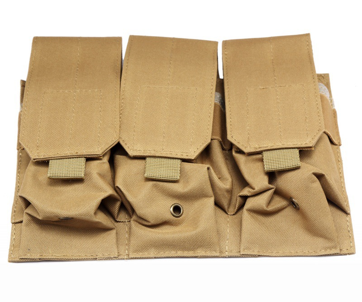 Підсумок для магазинів BZD002 Triple Magazine Pouch - Khaki - изображение 1