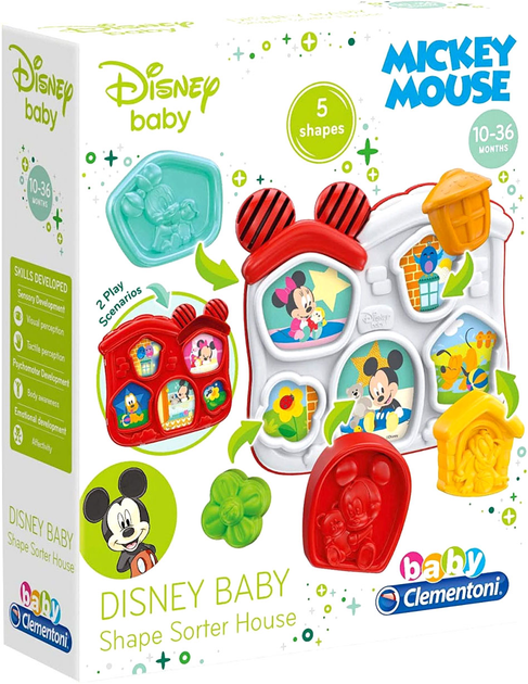 Zabawka edukacyjna Clementoni Disney Baby Shapes and Colors House (8005125172665) - obraz 1