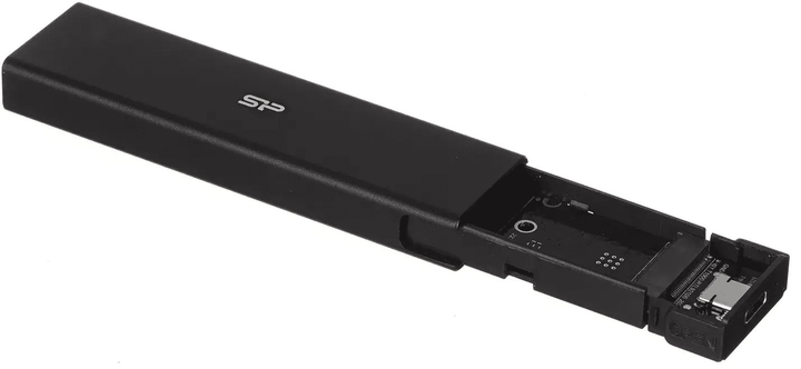 Kieszeń zewnętrzna Silicon Power Armor PD60 M.2 PCIe NVMe/SATA USB-C 3.2 gen. 2 Black (SP000HSPSDPD60CK) - obraz 4
