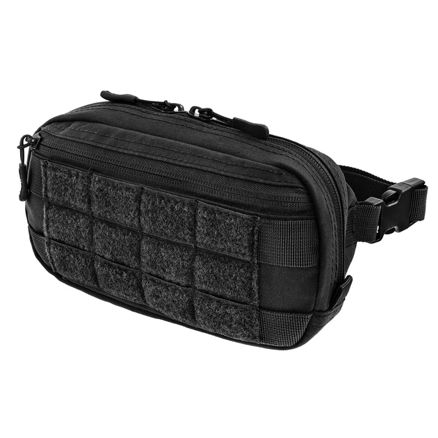 Сумка поясна Sturm Mil-Tec FANNY PACK MOLLE Black 23,5 x 6 x 12 cm (13512502) - изображение 1