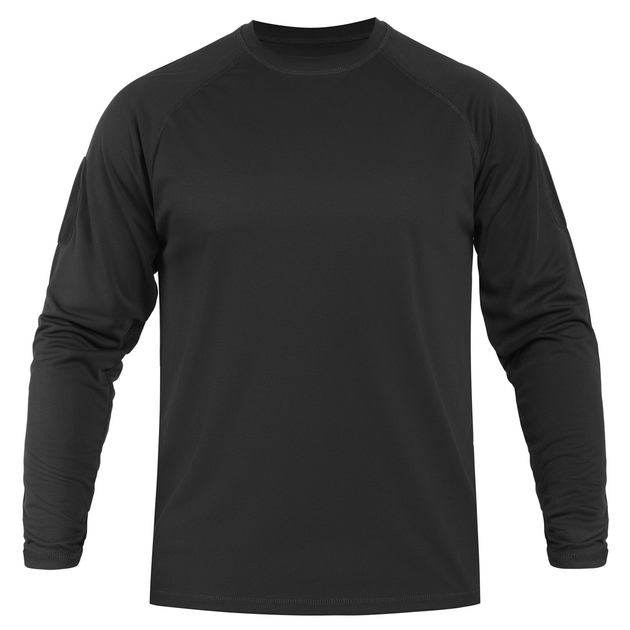 Футболка з довгим рукавом швидковисихаюча Sturm Mil-Tec TACTICAL LONG SLEEVE SHIRT QUICKDRY Black L (11082002) - изображение 1