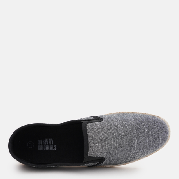 Мужские слипоны Cortina Norway Originals B274533-BLK 46 30.9 см Черные (5401124378856) - изображение 5