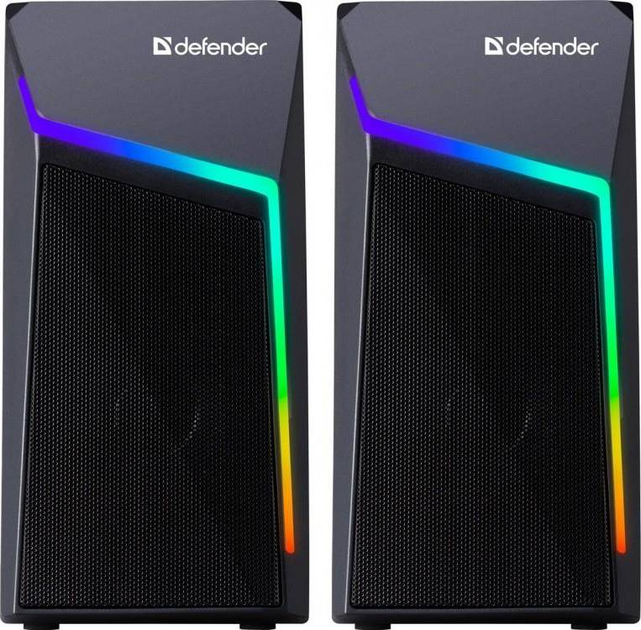 Glosniki Defender STELLAR 2.0 6W USB LED RGB (4745090823875) - obraz 2