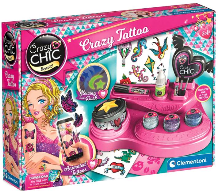 Набір для творчості Clementoni Crazy Chic Tattoo (8005125187331) - зображення 1