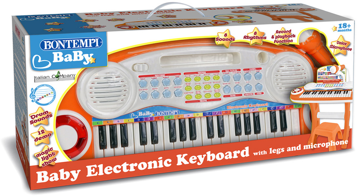 Zestaw muzyczny Bontempi Baby 37-key Electronic Keyboard (0047663338866) - obraz 1