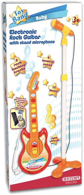 Zestaw muzyczny Bontempi Baby Rock Guitar With Stage Microphone (0047663191133) - obraz 1