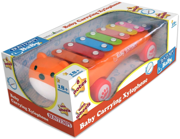 Ксилофон Bontempi Baby Xylophone With Wheels (0047663191034) - зображення 1