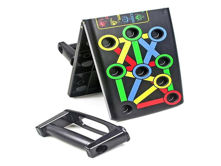 Регульована стійка для відтискань Foldable Push Up Board 14 в 1 Чорна (4260272286373) - зображення 3
