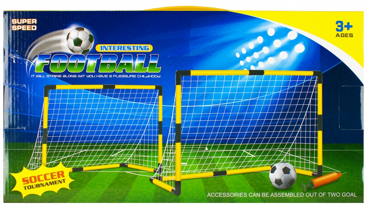 Bramka do piłki nożnej Mega Creative Interesting Football z akcesoriami 42 x 27 x 12 cm (5908275169710) - obraz 1