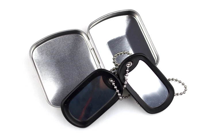 Жетоны военные американские US DOG-TAG в коробке Silver - Фото 3 Жетоны военные американские US DOG-TAG в коробке Silver - изображение 3