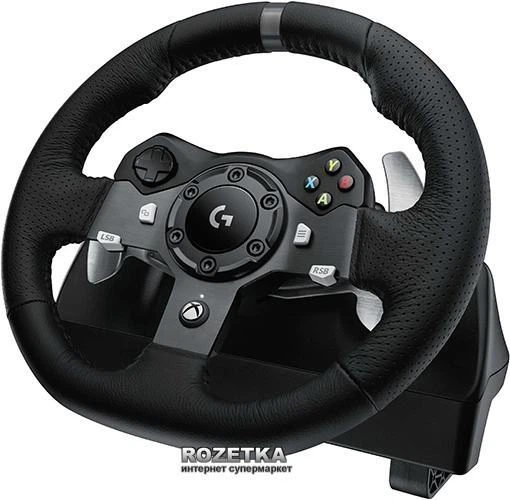 Дротове кермо Logitech G920 Driving Force PC/Xbox One Black (941-000123) - Фото 1 Дротове кермо Logitech G920 Driving Force PC/Xbox One Black (941-000123) - зображення 1