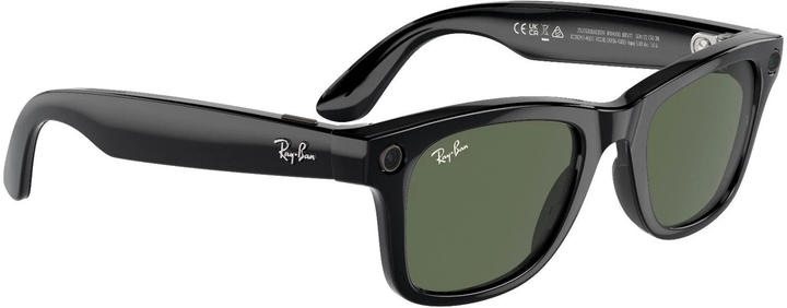 Смарт-очки Ray-Ban Meta Wayfarer Shiny Black Frame Green Lenses (RW4006 601/71 50-22) - Фото 3 Смарт-очки Ray-Ban Meta Wayfarer Shiny Black Frame Green Lenses (RW4006 601/71 50-22) - изображение 3