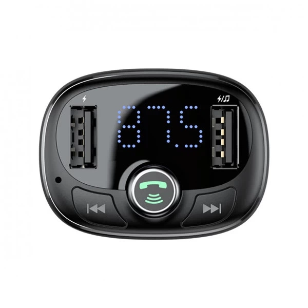 FM-трансмиттер автомобильное зарядное устройство Baseus Bluetooth FM Launcher 2.4A 2USB - изображение 2
