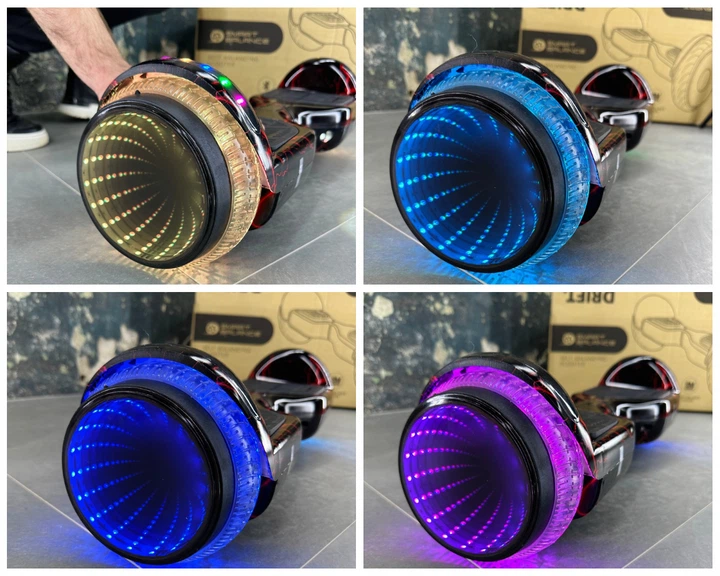 Гироборд SMART BALANCE U6 Infinity 2024 Красная молния с музыкой и LED-подсветкой колес - изображение 9