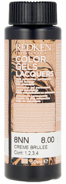 Перманентна фарба для волосся Redken Color Gels Lacquers 8NN Natural Creme Brulee 60 мл (0884486415226) - зображення 1