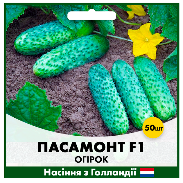 Голландские семена Syngenta Огурец Пасамонте F1 50 шт - Фото 1 Голландские семена Syngenta Огурец Пасамонте F1 50 шт - изображение 1