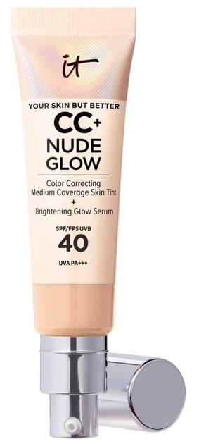 СС-крем It Cosmetics Nude Glow Lightweight Foundation Light Medium SPF 40 32 мл (3605972653444) - зображення 1