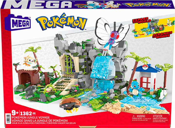 Klocki konstrukcyjne Mega Pokemon Wielka przygoda w dżungli 1362 elementy (0194735073092) - obraz 5