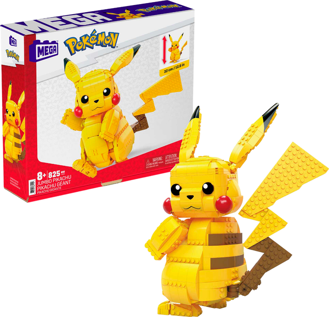 Конструктор Mattel Mega Pikachu Pokemon 825 деталей (0887961661149) - зображення 1