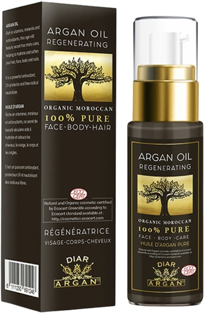 Олія для тіла Diar Argan Body Oil Regenerating 30 мл (6111250691109) - зображення 1