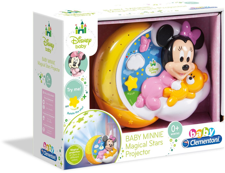 Іграшка-нічник Clementoni Baby Minnie Чарівні зірки проектора (8005125171163) - зображення 1