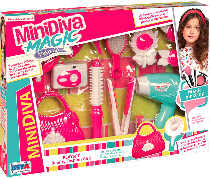 Zestaw fryzjerski RSTA Minidiva Magic Makeup (8004817104533) - obraz 1