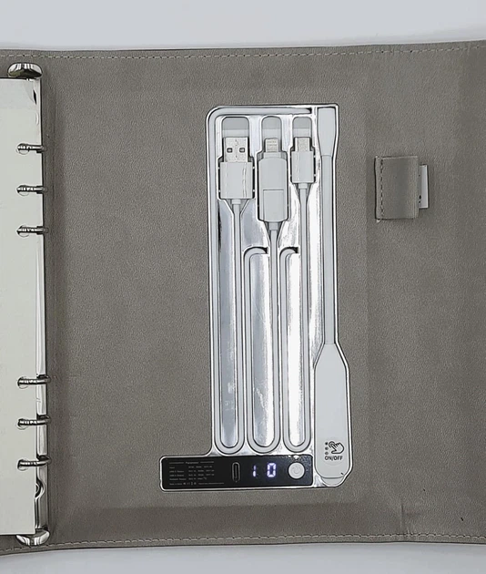 Блокнот з відбитком пальця бездротовою зарядкою та USB флешкою Lockbook Червоний - Фото 15 Блокнот з відбитком пальця бездротовою зарядкою та USB флешкою Lockbook Червоний - зображення 15