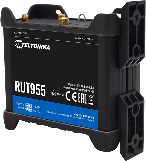 Маршрутизатор Teltonika RUT955 2G/3G/4G Router Dual-SIM Wi-Fi (RUT955) - зображення 4