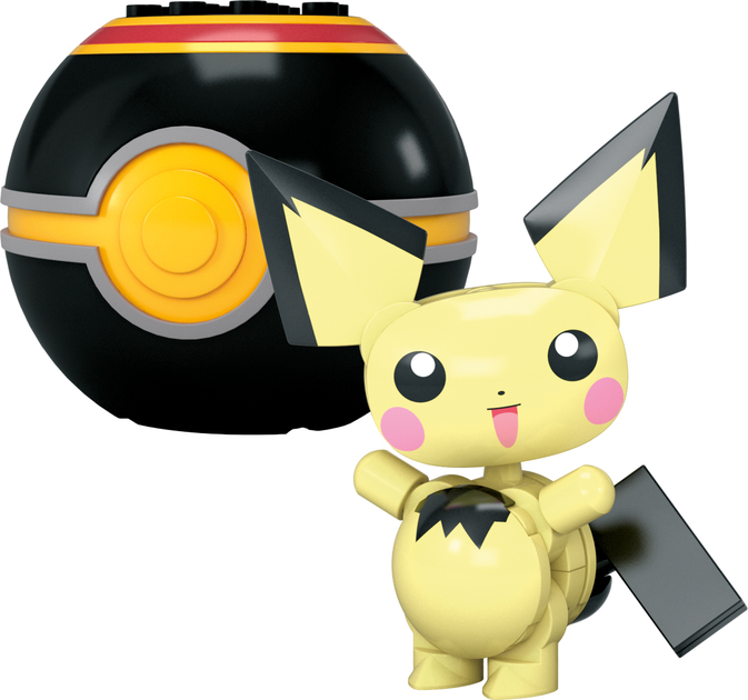 Klocki konstrukcyjne Mega Pokemon Pokeball Charmander i Pichu 40 elementów (0194735235759) - obraz 5