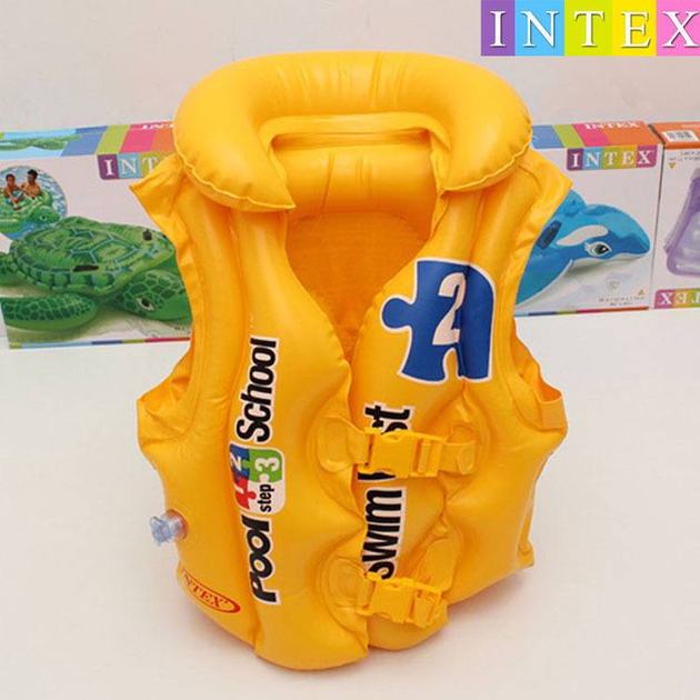 Дитячий надувний жилет Intex 58660 Pool School для дітей від 3 до 6 років - Фото 5 Дитячий надувний жилет Intex 58660 Pool School для дітей від 3 до 6 років - зображення 5