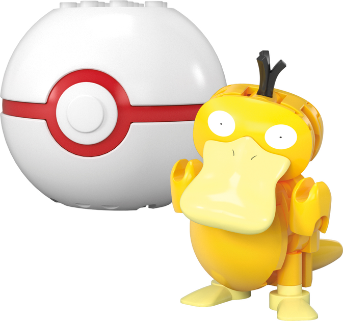 Klocki konstrukcyjne Mega Pokemon Pokeball Bulbasaur i Psyduck 63 elementy (0194735235742) - obraz 5