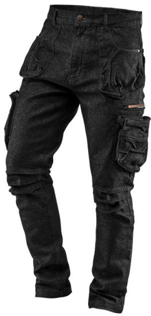 Spodnie robocze NEO Tools Denim 81-233 3XL Czarne (5907558467765) - obraz 1