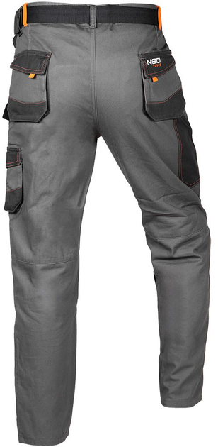 Штани робочі NEO Tools Cotton Slim 81-325 2XL Сірі (5907558453171) - зображення 2