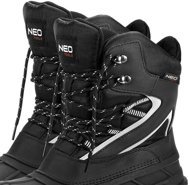 Śniegowce męskie z odblaskami NEO Tools 82-139 44 Czarne (5907558497199) - obraz 8