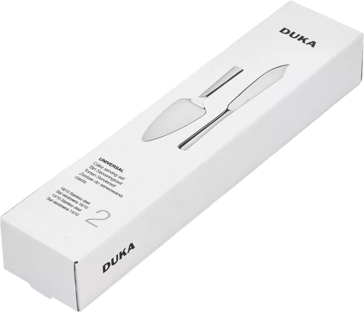 Zestaw sztućców do ciasta Duka Universal ze stali nierdzewnej 2 szt (5901912117846) - obraz 5