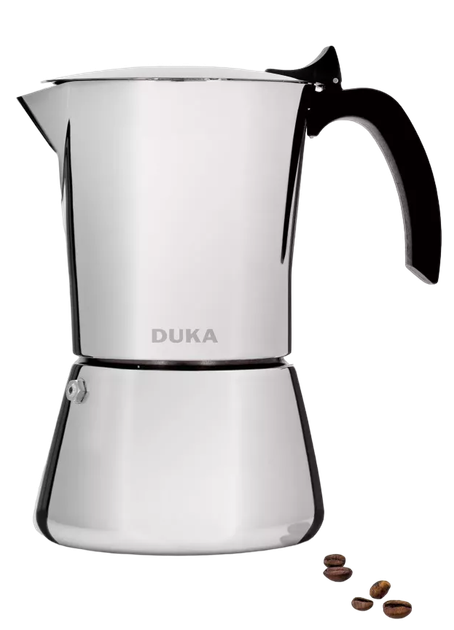 Кавоварка гейзерна Duka Tryck на 6 чашок з нержавіючої сталі (5901912180413) - зображення 1