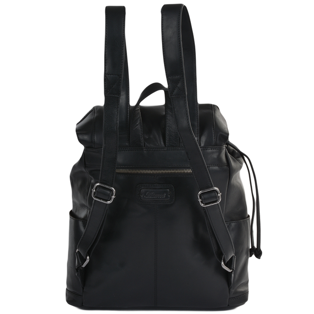 Чоловічий шкіряний рюкзак із клапаном Ashwood Leather Harvey Black - зображення 3