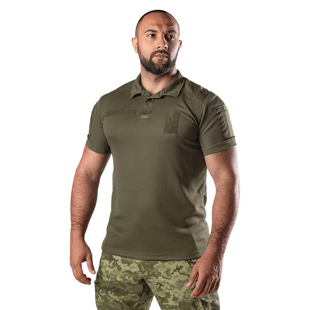 Тактическое летнее CamoTec поло Army Id Olive олива 3XL/L - изображение 1