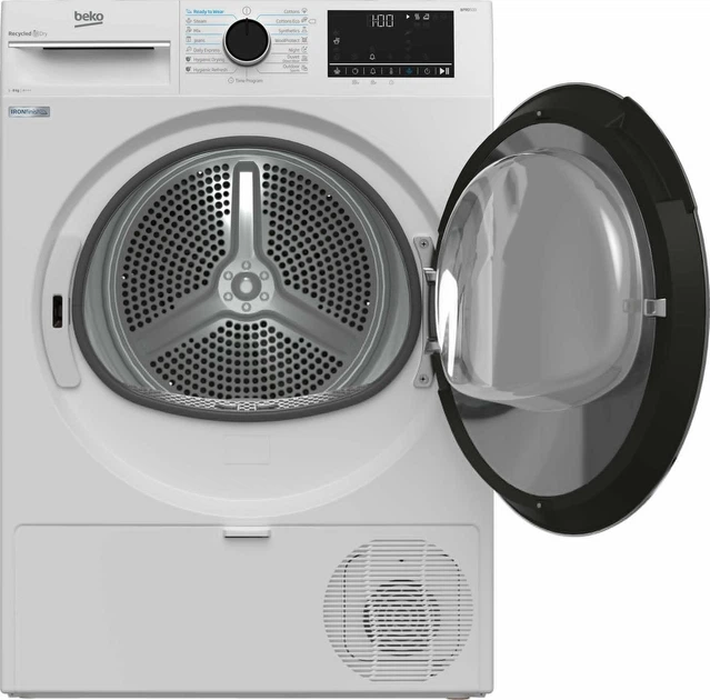 Beko Сушильная машина тепловой насос, 8кг, A+++, 60см, дисплей, белый - изображение 3