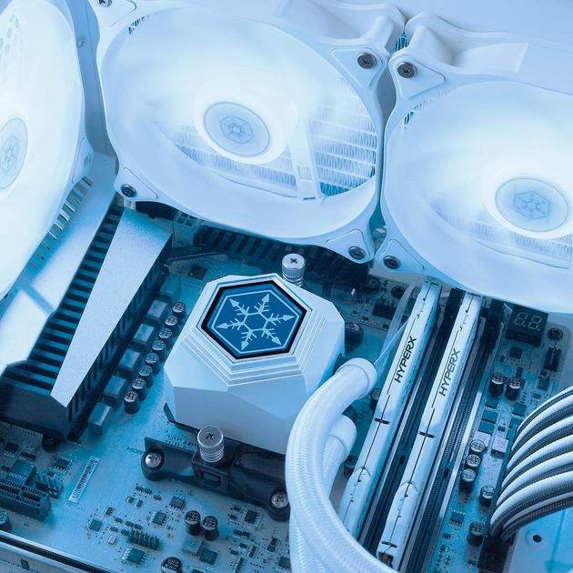 SilverStone Система жидкостного охлаждения Perma Frost Premium PF360W-ARGB-V2, LGA1700, 2066, 2011, - изображение 3