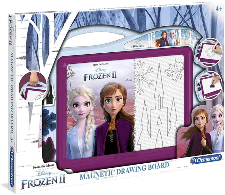 Magnetyczna tablica do rysowania Clementoni Frozen 2 z akcesoriami (8005125152902) - obraz 1