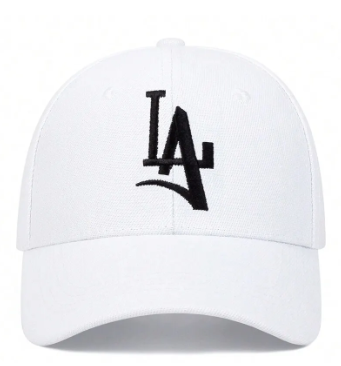 Кепка los angeles на лето бейсолка летняя One Size белая - изображение 3