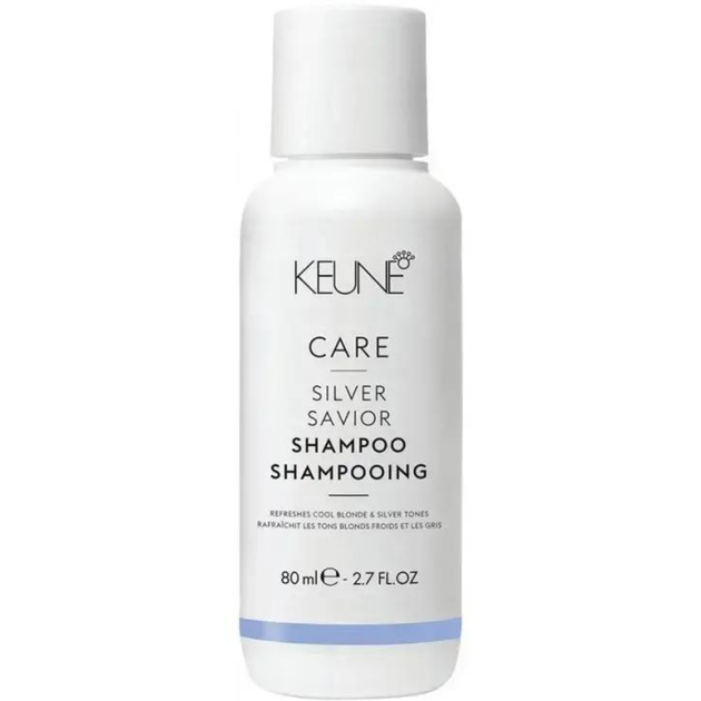 Шампунь антижовний Срібний Блиск Keune Care Silver Savior Shampoo 80 мл - Фото 1 Шампунь антижовний Срібний Блиск Keune Care Silver Savior Shampoo 80 мл - зображення 1